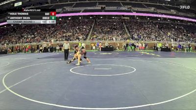 D3-113 lbs Champ. Round 1 - Kole Thomas, Hart HS vs Anthony Silva, Ovid-Elsie