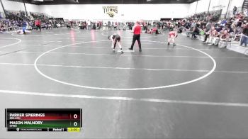 106 lbs Champ. Round 3 - Mason Malnory, Omro vs Parker Spierings, Brillion