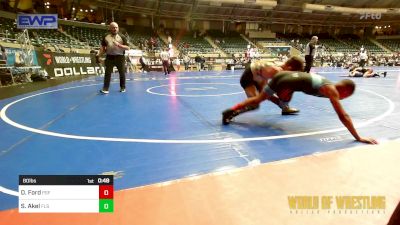 80 lbs Consi Of 16 #2 - Damoni Ford, PSF Wrestling vs Sawyer Akel, Florida Scorpions