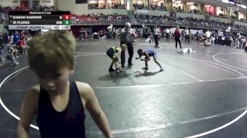 62 lbs Champ. Round 2 - Jr Flores, Nebraska Elite Wrestling Club vs Damani Sanders, Sherman Challengers