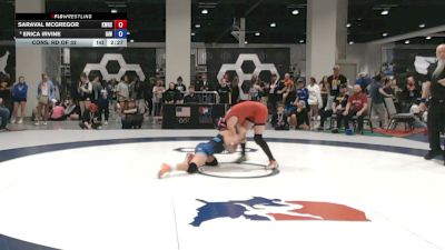 115 lbs Cons. Rd Of 32 - Saraval McGregor, Kelly Walsh High School Wrestling vs Erica Irvine, Immortal Athletics WC