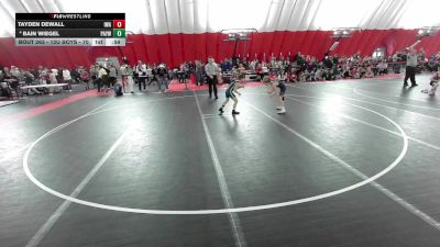 12U Boys - 74 lbs Cons. Round 3 - Bain Wiegel, Pec-Argyle Youth Wrestling vs Tayden DeWall, Ironhawk Wrestling Academy
