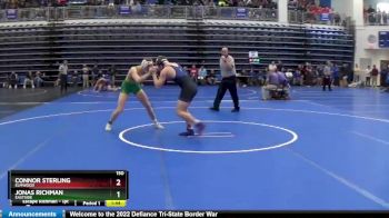 150 lbs Champ. Round 2 - Jonas Richman, Eastside vs Connor Sterling, ELMWOOD