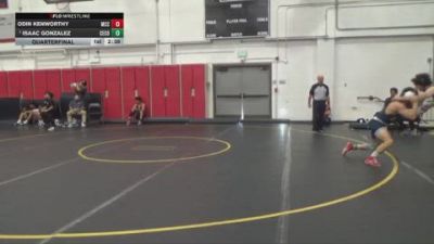 149 lbs Quarterfinal - Isaac Gonzalez, Cerritos College vs Odin Kenworthy, Moorpark CCC