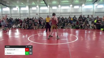 125 lbs Round 2 - Colton Schoolcraft, Backbone Wrestling Club vs Jack Goeke, Ohio Gold 24K