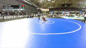 Boys 2A 106 lbs Cons. Round 3 - Elijah Rios, Toppenish vs Wyatt Reagan, Cedarcrest
