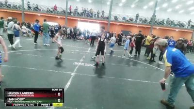 70 lbs Cons. Round 1 - Liam Hoeft, Mighty Warriors Wrestling Acad vs Hayden Landers, Eastside Youth Wrestling