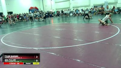 120 lbs Placement (16 Team) - Tyler Barnes, Foxfire Wrestling Club vs Ben Fuller, Team Diamond Fish Pink