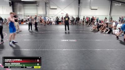 150 lbs Semis (4 Team) - Noah Nininger, WonderBread Worldwide vs Aaron Campbell, Level Up A