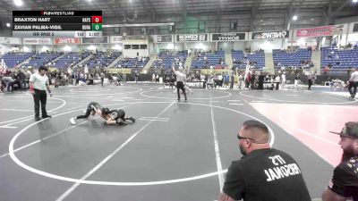 90 lbs Rr Rnd 2 - Braxton Hart, Hays Wrestling Club vs Zavian Palma-vigil, Duran Elite