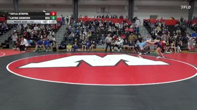 145 lbs Semifinal - Layna DeMoss, Benton Community vs Tayla Stiefel, East Buchanan