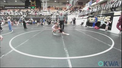55 lbs Semifinal - Jace Wright, Tuttle Wrestling Club vs Remington McCracken, Moore Wrestling Academy