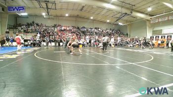 88 lbs Consi Of 4 - Brayden Barajas, Grove Takedown Club vs Mason Delk, Honey Badgers Wrestling Club