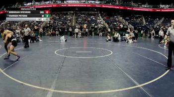 4A 175 lbs Champ. Round 1 - Brendan Stevens, Corinth-Holders vs Parker Peters, Northern Guilford High School