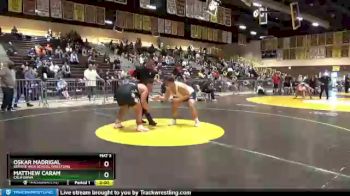 285 lbs Round 1 - Oskar Madrigal, Servite High School Wrestling vs Matthew Caram, California