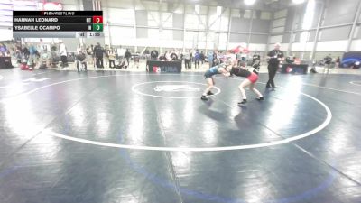 U17 Women - 53 lbs Champ. Round 1 - Hannah Leonard, MT vs Ysabelle Ocampo, IN