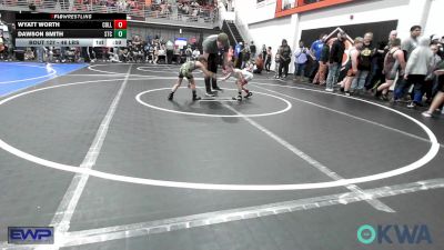 46 lbs Rr Rnd 3 - Wyatt Worth, Collinsville Cardinal Youth Wrestling vs Dawson Smith, Sallisaw Takedown Club