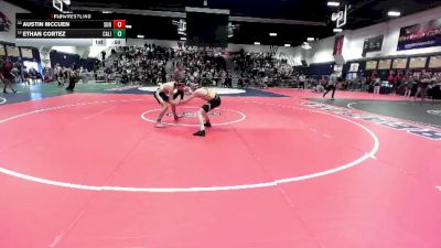 113 lbs Cons. Round 2 - Ethan Cortez, California (Whittier) vs Austin McCuen, Sunny Hills