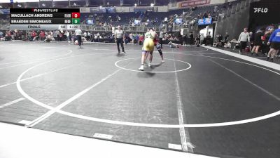 174 lbs Final - Macullach Andrews, Florida National Wrestling Team vs Braeden Simoneaux, Rebel Wrestling Club