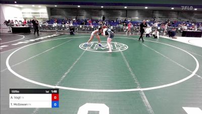 132 lbs Consi Of 8 #2 - Anna Vogt, TX vs Taina McGowan, PA