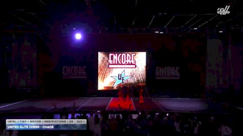 United Elite Cheer - CHAOS [2025 L1 Tiny - Novice - Restrictions - D2 Day 1] 2025 Encore Grand Nationals