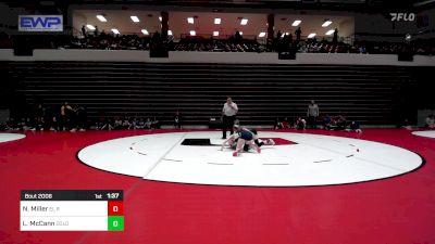 105 lbs Quarterfinal - Nylley Miller, El Reno High School Girls vs Lillie McCann, Oologah