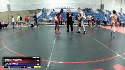 165 lbs Semifinal - JayDen Williams, MI vs Lucas Nance, IL