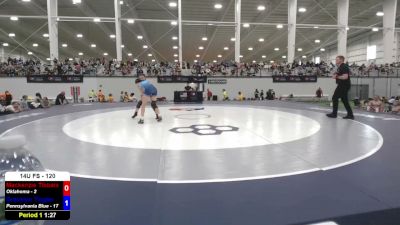 120 lbs Mackenzie Tibbals, Oklahoma vs Gracelyn Tingler, Pennsylvania Blue
