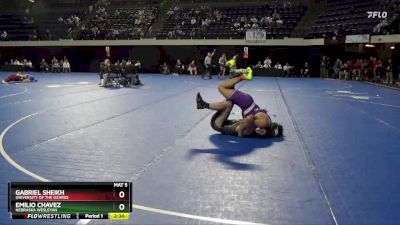 174 lbs Cons. Round 2 - Emilio Chavez, Nebraska Wesleyan vs Gabriel Sheikh, University Of The Ozarks