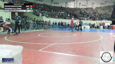 110 lbs Round Of 16 - Hunter Branchcomb, Wagoner vs Valentino Ala Torre, Enid Junior High