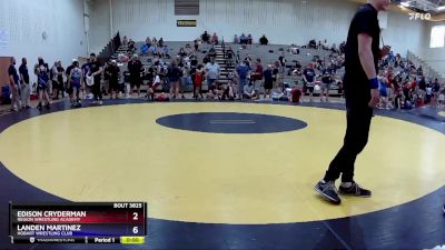 78 lbs Cons. Round 2 - Edison Cryderman, Region Wrestling Academy vs Landen Martinez, Hobart Wrestling Club