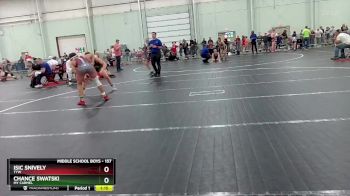 157 lbs Cons. Round 3 - Chance Swatski, My Carmel vs Isic Snively, Tyw