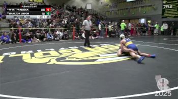 122 lbs Champ. Round 2 - Wyatt Walbeck, Clark vs Braxton Unson, Squad