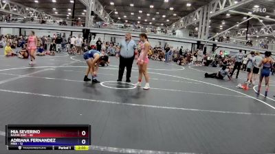 120 lbs Round 3 (8 Team) - Mia Severino, RaZor GWC vs Adriana Fernandez, MWA