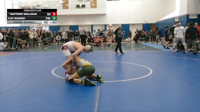 126 lbs Champ. Round 2 - Matthew Mulligan, Bergen Catholic vs Clif Bakhsh, St Marks