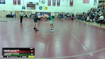 285 lbs Cons. Round 3 - Christian Taylor, Mercyhurst vs Hayden Gaudette, American International