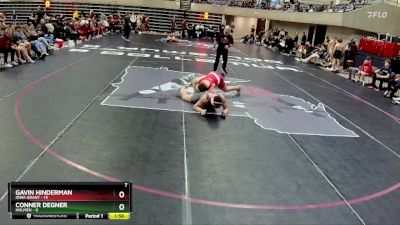 215 lbs Round 2 (4 Team) - Conner Degner, Holmen vs Gavin Hinderman, Iowa Grant