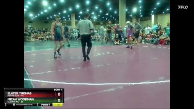 116 lbs Round 1 (8 Team) - Slater Thomas, Moyer Elite vs Micah Woodman, Elevate WC