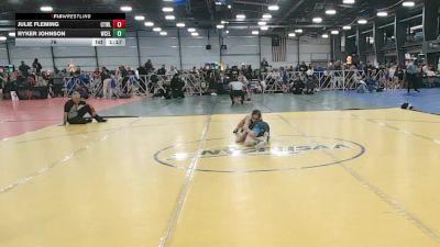 76 lbs Round 2 - 10:30am Friday - Ryker Johnson, West Coast Elite vs Julie Fleming, CTWHALE