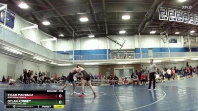 174 lbs Quarterfinal - Dylan Konkey, Carthage College vs Tyler Martinez, Northern Illinois