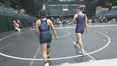 138 lbs Cons. Round 4 - Toby Goertz, Missouri Valley College vs Esperanza Almazan, Bellevue
