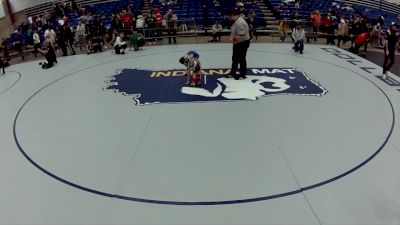 8U Boys - 43 lbs 7th Place Match - Jeremiah Sanders, Red Cobra Wrestling Academy vs Zander Sharp, Contenders Wrestling Academy