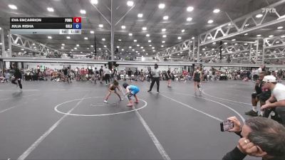 57 lbs Round 3 (6 Team) - Eva Encarrion, POWA vs Julia Risha, All I See Is Gold Academy