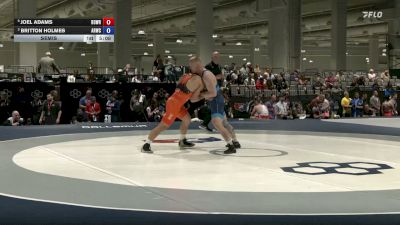 77 kg Semis - Joel Adams, Beaver Dam Wrestling Regional Training Center vs Britton Holmes, Army (WCAP)
