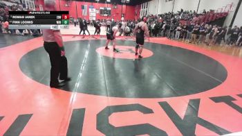 215 lbs Quarterfinal - Roman Janek, EDWARDVILLE (HS) vs Finn Loomis, WAUCONDA