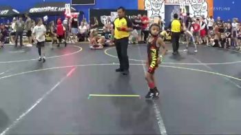 46 lbs Round 4 (6 Team) - Eli Veldman, Midwest Xtreme Wrestling vs Mason Wade, The Funky Singlets Teal