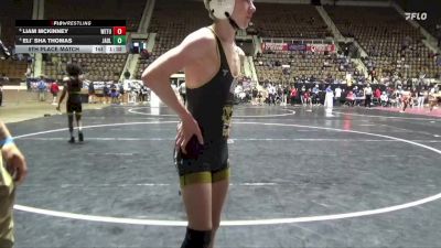 6A 113 lbs 5th Place Match - Eli` Sha Thomas, Jackson-Olin HS vs Liam Mckinney, Wetumpka