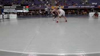 141 lbs Finals (2 Team) - Jayson Stevens, Cornell College vs Branson Weaver, Wabash