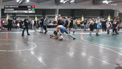 131 lbs Quarterfinal - Paul Bertocchi, Maine Hammahs - MSC vs Aj Holmes, Iron Wolves