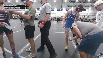 113 lbs Round 2 (4 Team) - Brayden Broadwater, All American vs Braxton Shaffer, Top Level